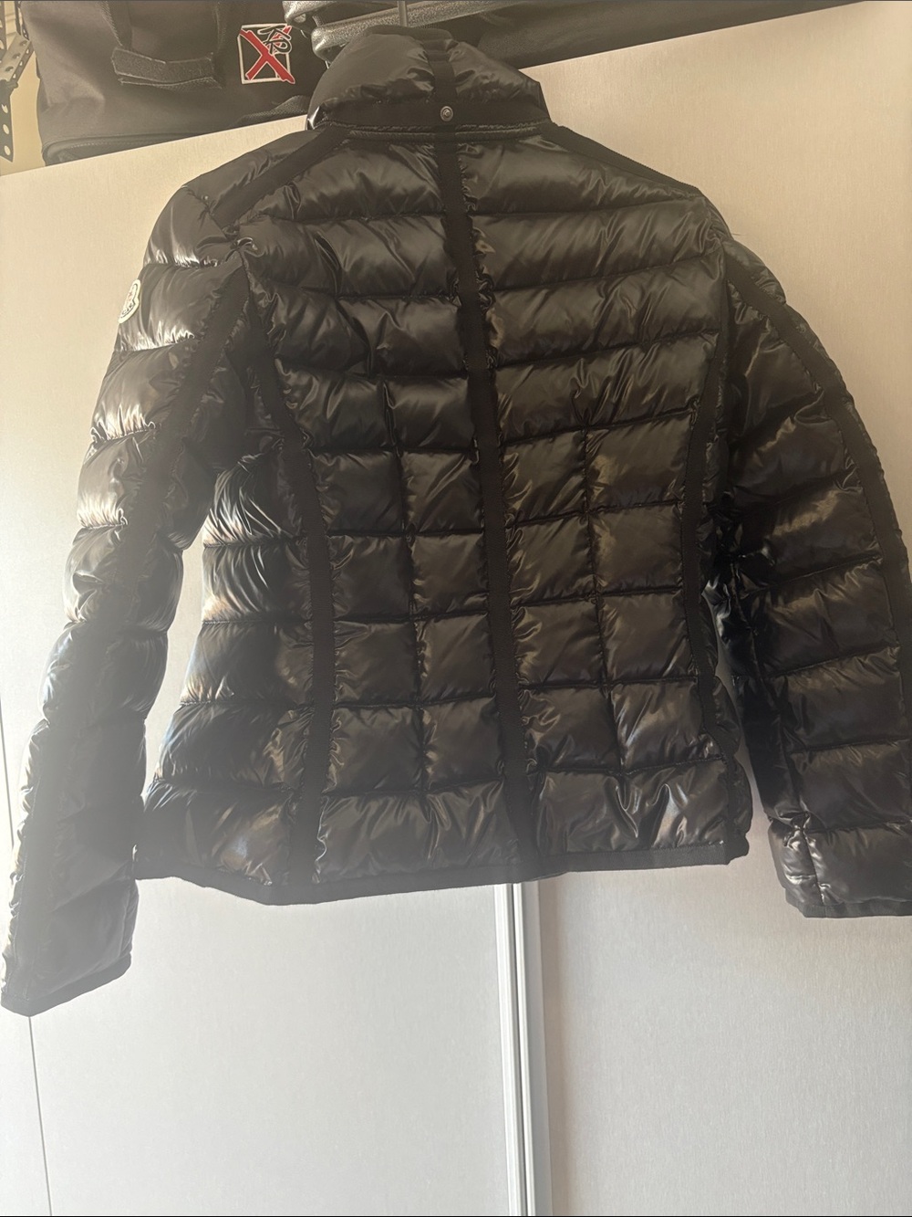 Moncler Black Gloss Quilted Puffer Jacket - Picture 4 of 11
